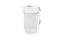 Hermia BNMPEGYWS15-51217 Juego de 15 Cajas de Almacenamiento de Plástico Blanco, 550ml-1750ml, Aptas Microondas y Lavavajillas